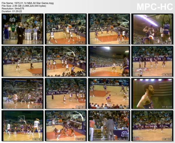 14.january 1975	NBA All Star Game   108-102 rebroadcast