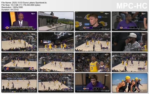 3.october 2025	Phoenix - Lakers   81-103