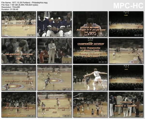 28.october 1977	Portland - Philadelphia   98-94
