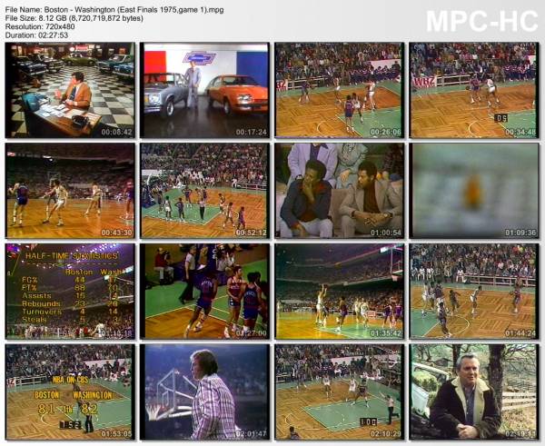 27.april 1975	Boston - Washington (East Finals 1975,game 1)   95-100