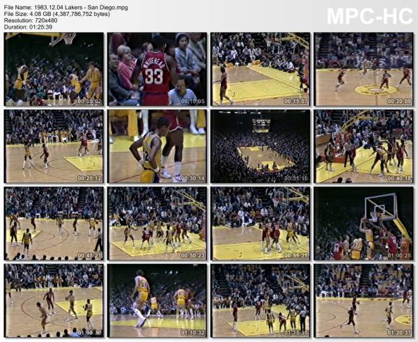 4.december 1983	Lakers - San Diego   120-99