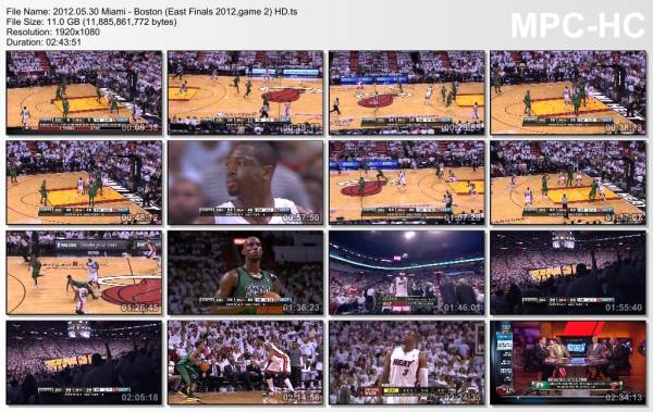 30.may 2012	Miami - Boston (East Finals 2012,game 2)   115-111 (OT)