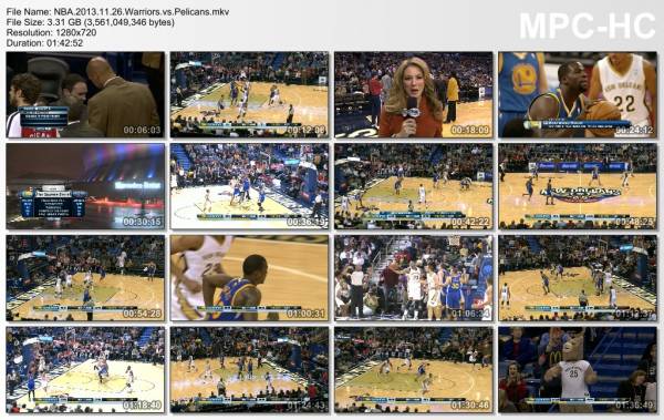 26.november 2013	New Orleans - Golden State   101-102