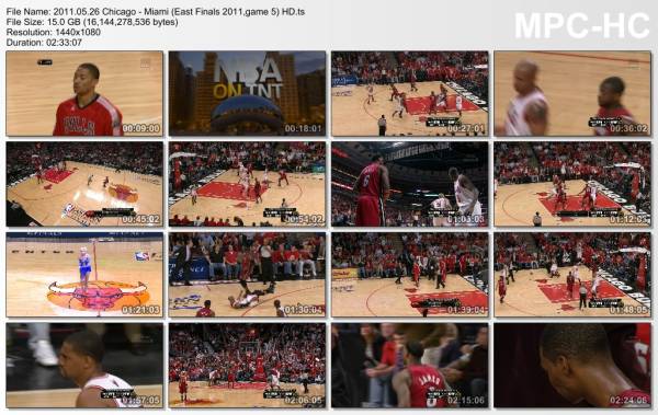 26.may 2011	Chicago - Miami (East Finals 2011,game 5)   80-83