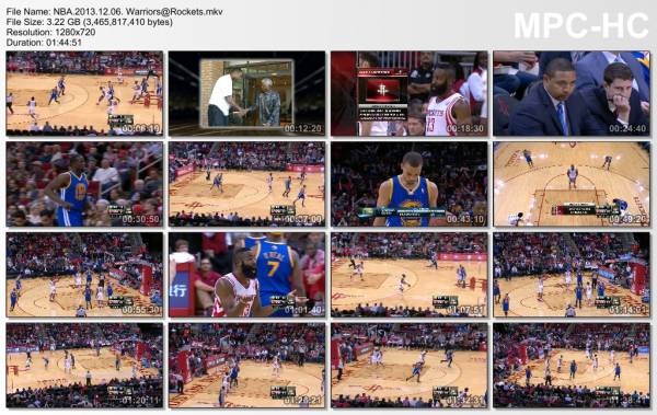 6.december 2013	Houston - Golden State   105-83
