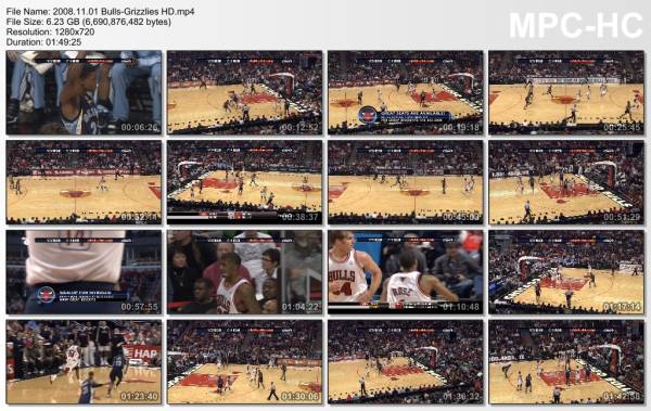 1.november 2008	Chicago - Memphis   96-86