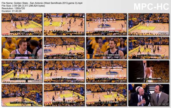 10.may 2013	Golden State - San Antonio (West Semifinals 2013,game 3)   92-102