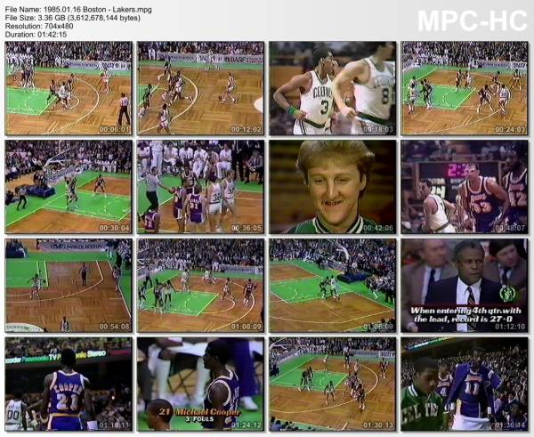 16.january 1985	Boston - Lakers   104-102