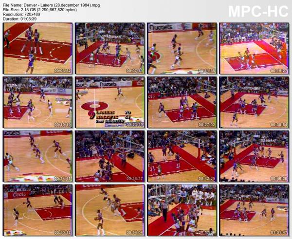 28.december 1984	Denver - Lakers   123-135