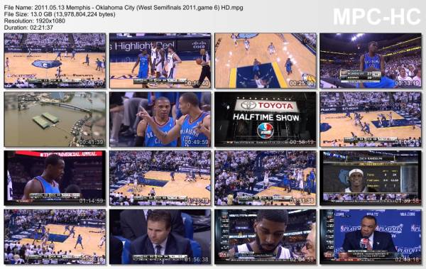13.may 2011	Memphis - Oklahoma City (West Semifinals 2011,game 6)   95-83