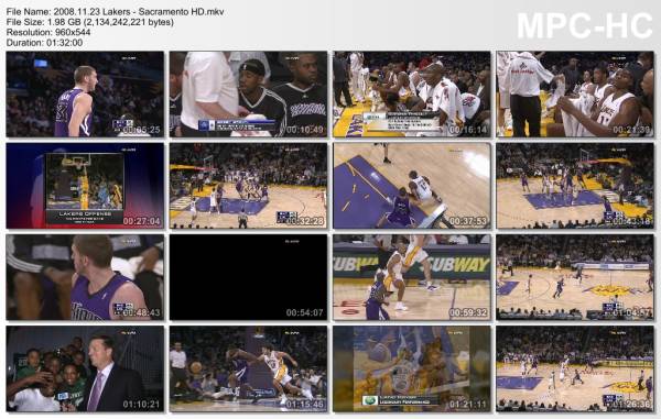 23.november 2008	Lakers - Sacramento   118-108