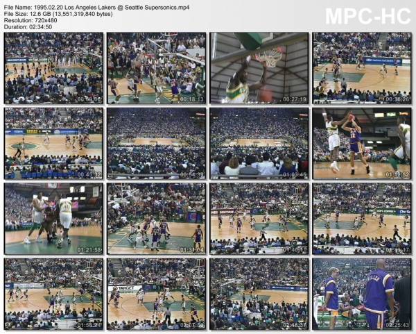 20.february 1995	Seattle - Lakers   105-108