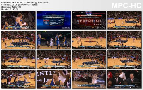 3.january 2014	Atlanta - Golden State   100-101