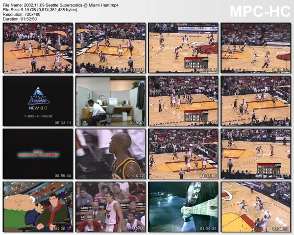 9.november 2002	Miami - Seattle   82-84