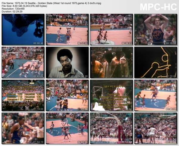 19.april 1975	Seattle - Golden State (West Semifinals 1975,game 4)   111-94